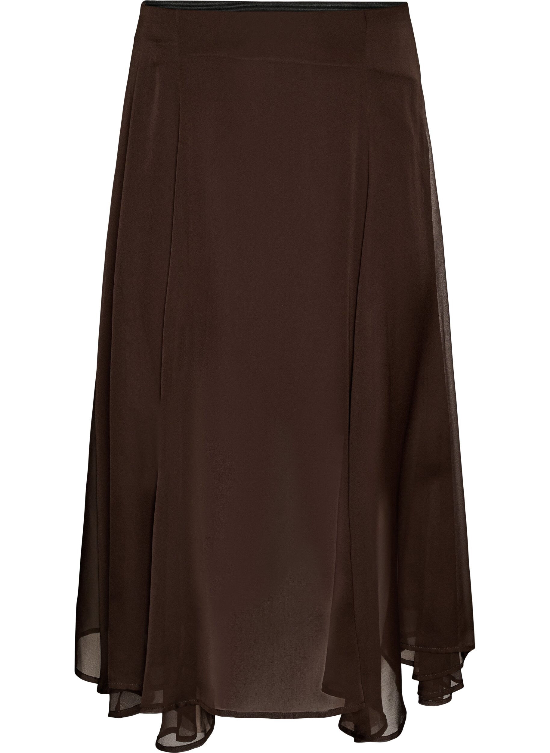 ZizzifashionA-line midi skirt, Brown, Packshot image number 1
