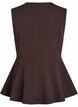 Pinstriped waistcoat with peplum, Brown, Packshot image number 1