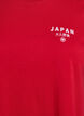 T-shirt with text print and round neck, Red, Packshot image number 2
