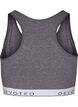 Marled bra with round neckline, Medium Grey Melange, Packshot image number 1