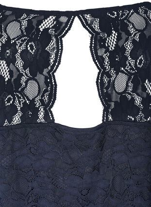 Short-sleeved lace dress, Navy Blazer, Packshot image number 3
