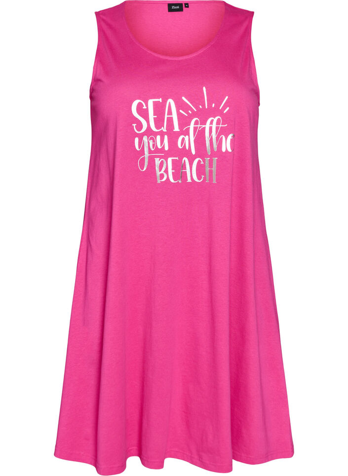 Sleeveless A-line dress, Pink, Packshot image number 0