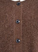 Rib knit cardigan with buttons, Brown, Packshot image number 2
