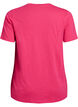 Short-sleeved t-shirt with v-neck, Pink, Packshot image number 1