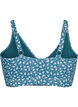 Floral bikini top with ruffle details, Petrol, Packshot image number 1