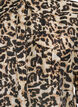 Loose shirt with animal print and chest pockets, Brown, Packshot image number 2