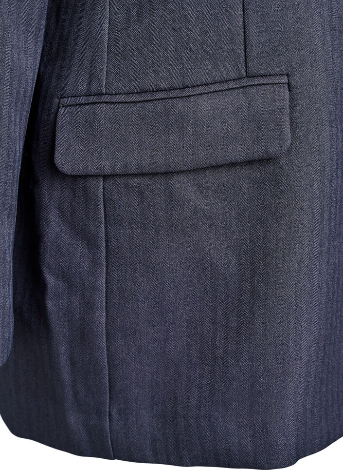 Classic blazer with pockets, Dark Grey, Packshot image number 3
