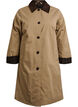 Mid-length jacket with corduroy collar, Beige, Packshot image number 0