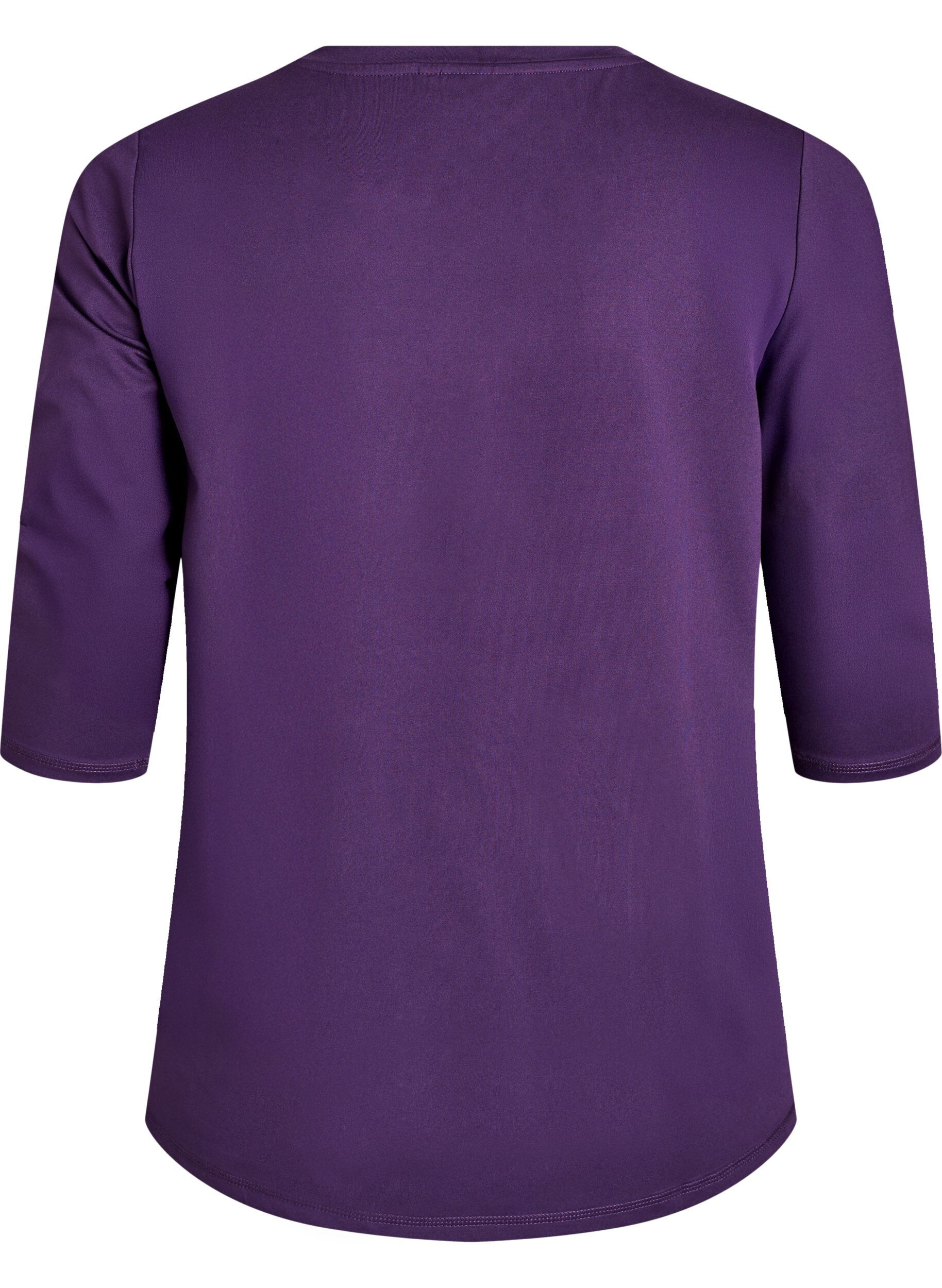 Zizzifashion Workout top with 3/4 sleeves, Purple, Packshot image number 1