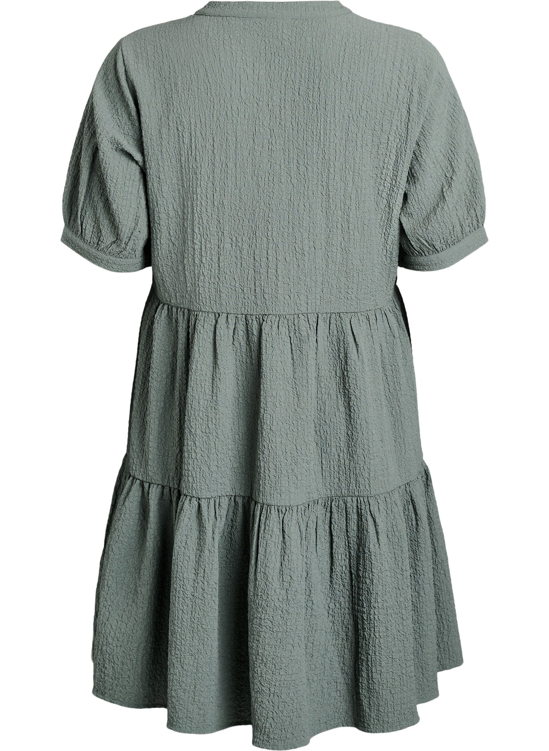 Zizzifashion Short A-line dress, Green, Packshot image number 1
