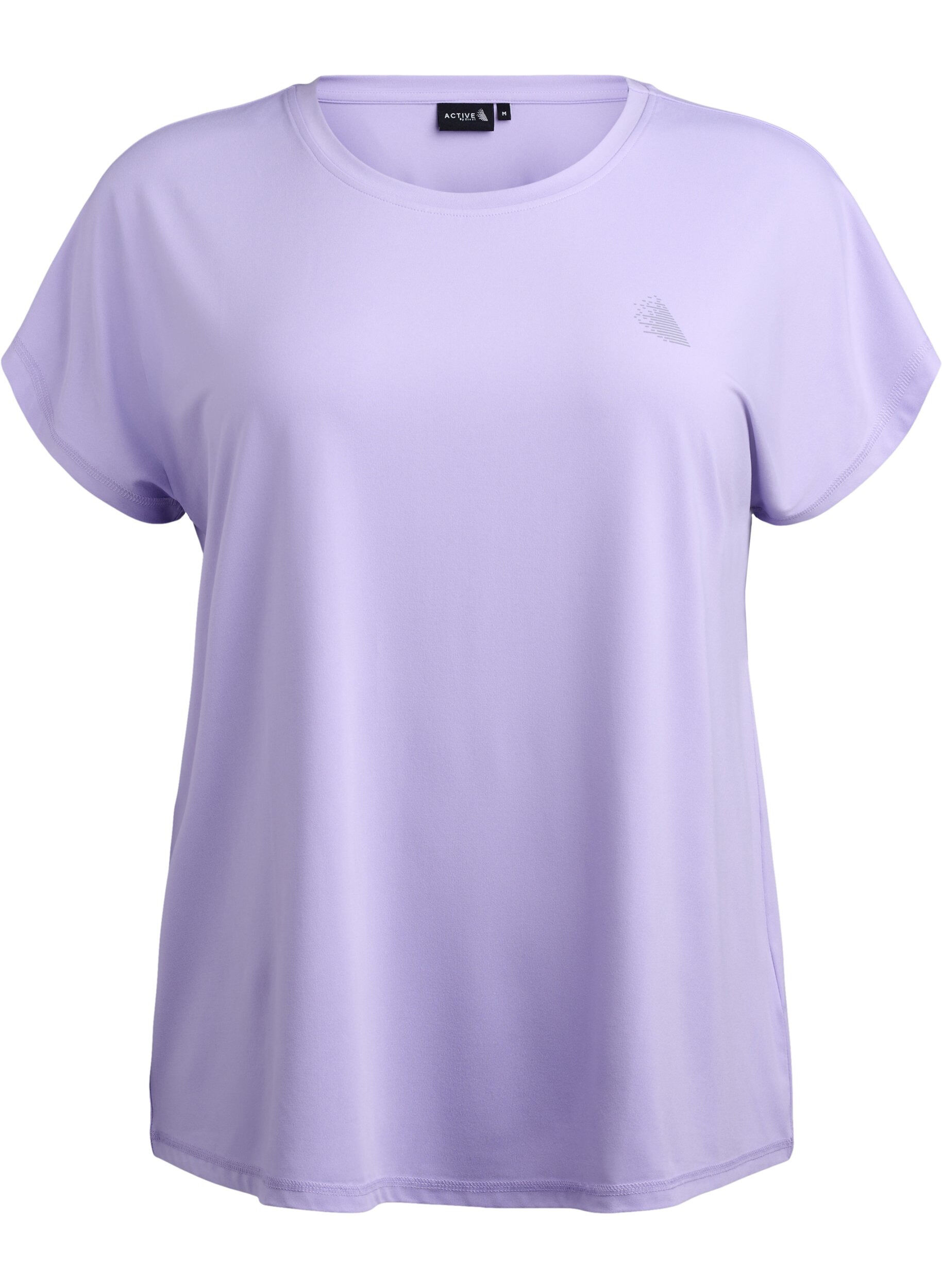 Zizzifashion Solid-coloured workout T-shirt, Purple, Packshot image number 0