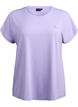 Solid-coloured workout T-shirt, Purple, Packshot image number 0