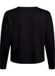 Cardigan with decorative buttons and long sleeves, Black, Packshot image number 1