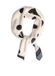 Square scarf in a satin-look with a patterned design, Beige, Packshot image number 0