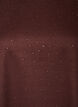 T-shirt with rhinestones and round neck, Brown, Packshot image number 2