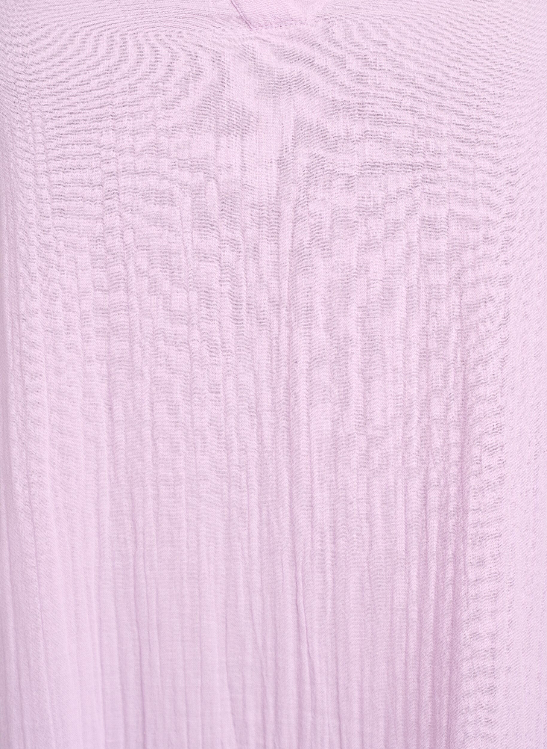 Zizzifashion Short A-line dress in cotton muslin, Purple, Packshot image number 2