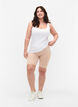 Plain-coloured basic bike shorts, Beige, Model image number 1