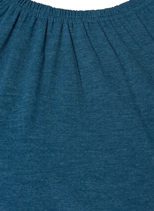 Malange blouse with 3/4 sleeves, Legion Blue Mel., Packshot image number 2