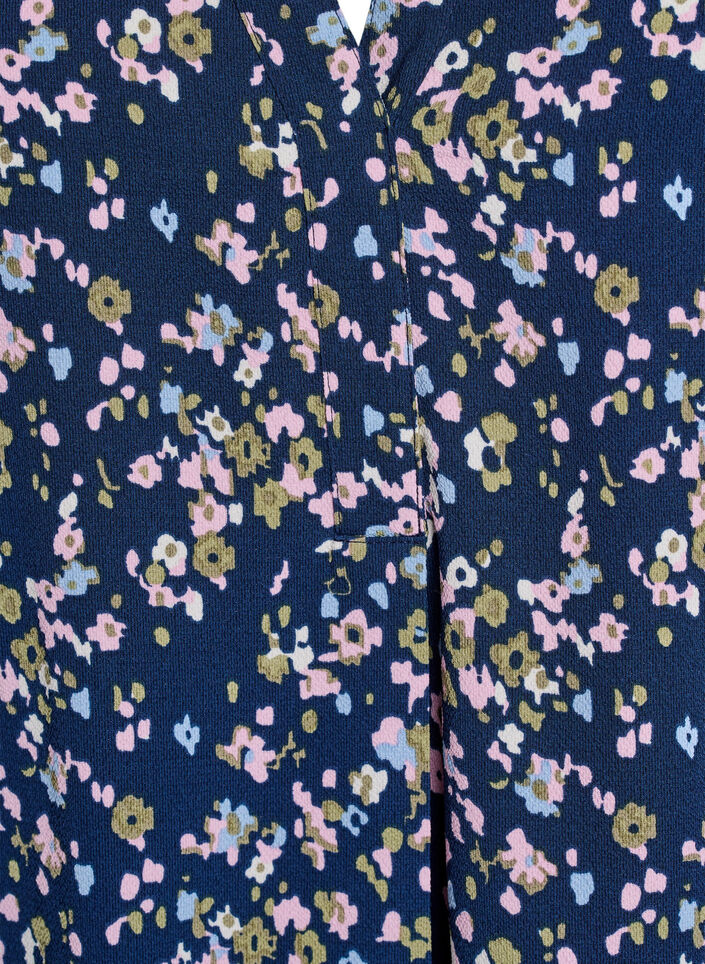 Short-sleeved blouse with v-neckline, Pink, Packshot image number 2