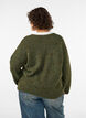 Loose round neck jumper, Green, Model image number 2