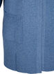 Ribbed Knit Cardigan with Pockets, Blue, Packshot image number 2