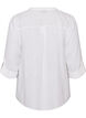 Blouse in cotton muslin with broderie anglaise, White, Packshot image number 1