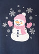 Christmas t-shirt in organic cotton, Blue, Packshot image number 2