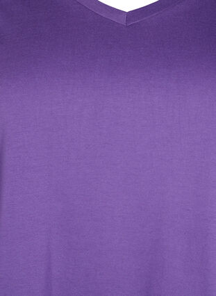 Short sleeve t-shirt with a-shape, Deep Lavender, Packshot image number 2