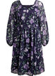 Chiffon party dress with long sleeves, Blue, Packshot image number 0