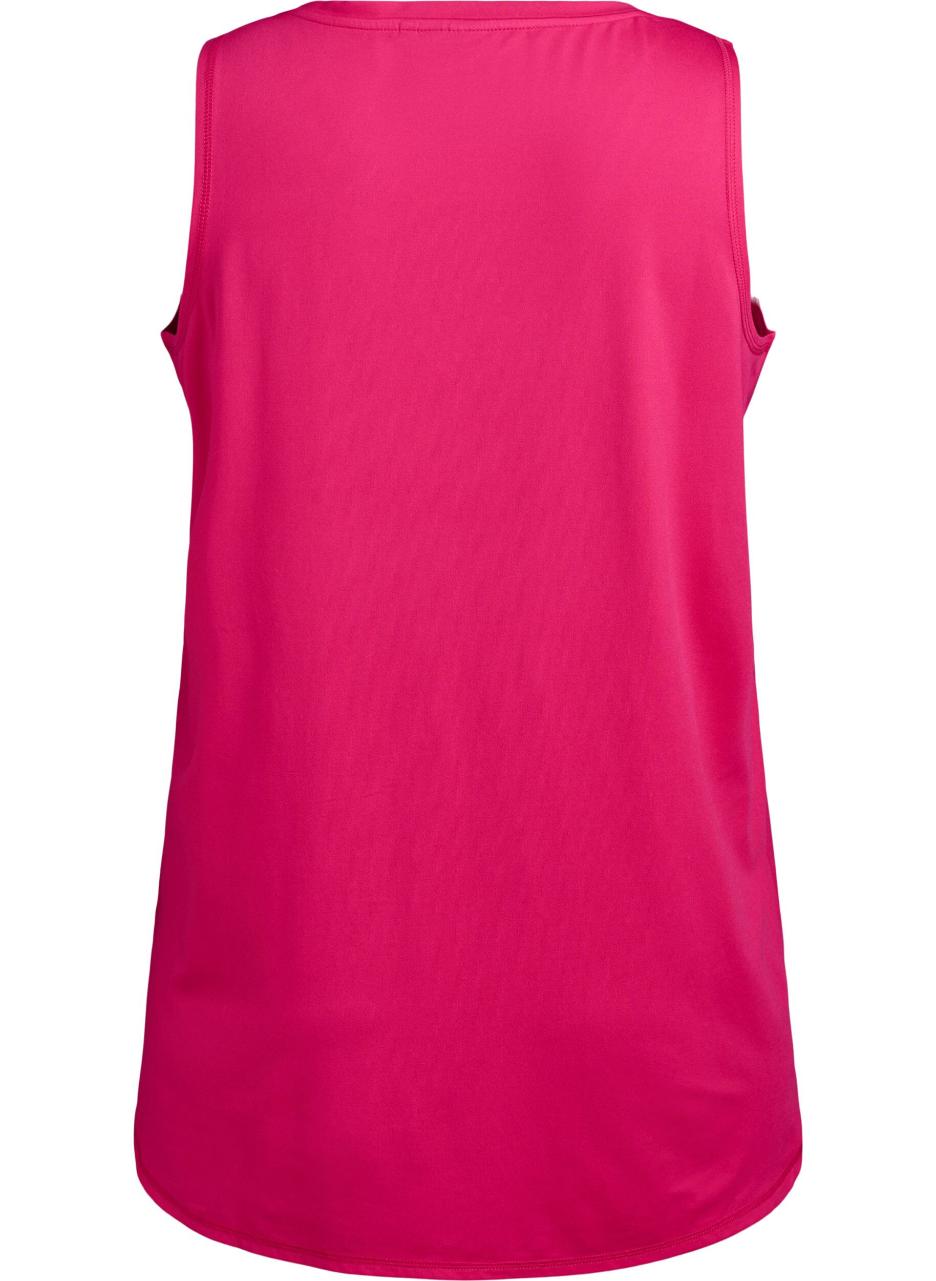 Zizzifashion Workout top with v-neck, Pink, Packshot image number 1