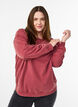 Loose sweatshirt with washed look, Red, Model image number 0