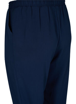 Trousers with pockets and elasticated trim, Navy Blazer, Packshot image number 3