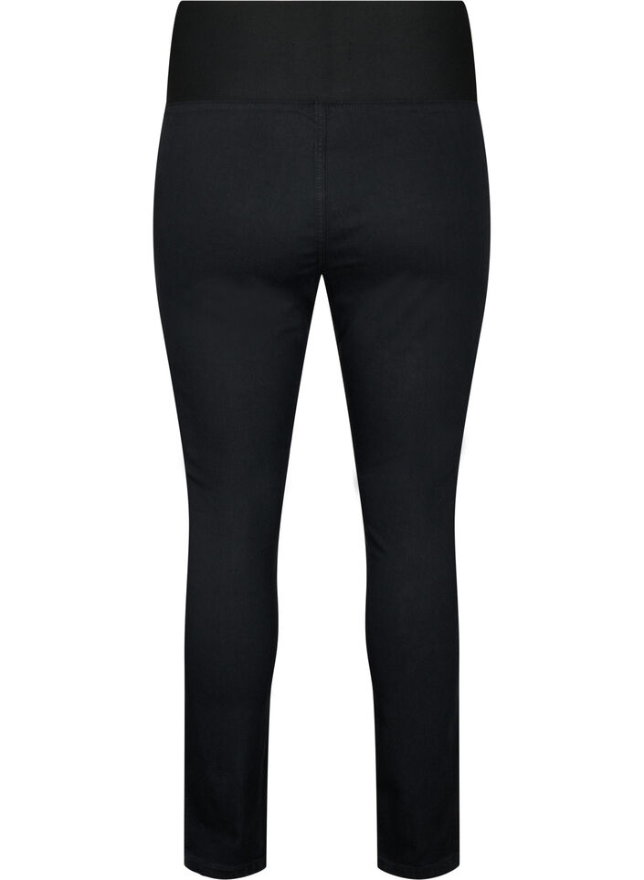 FLASH - Jeggings with wide elastic waistband, Black, Packshot image number 1