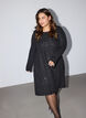 Short sequin dress with an A-line shape, Black, Model image number 0
