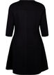 A-shaped dress with 3/4 sleeves, Black, Packshot image number 1