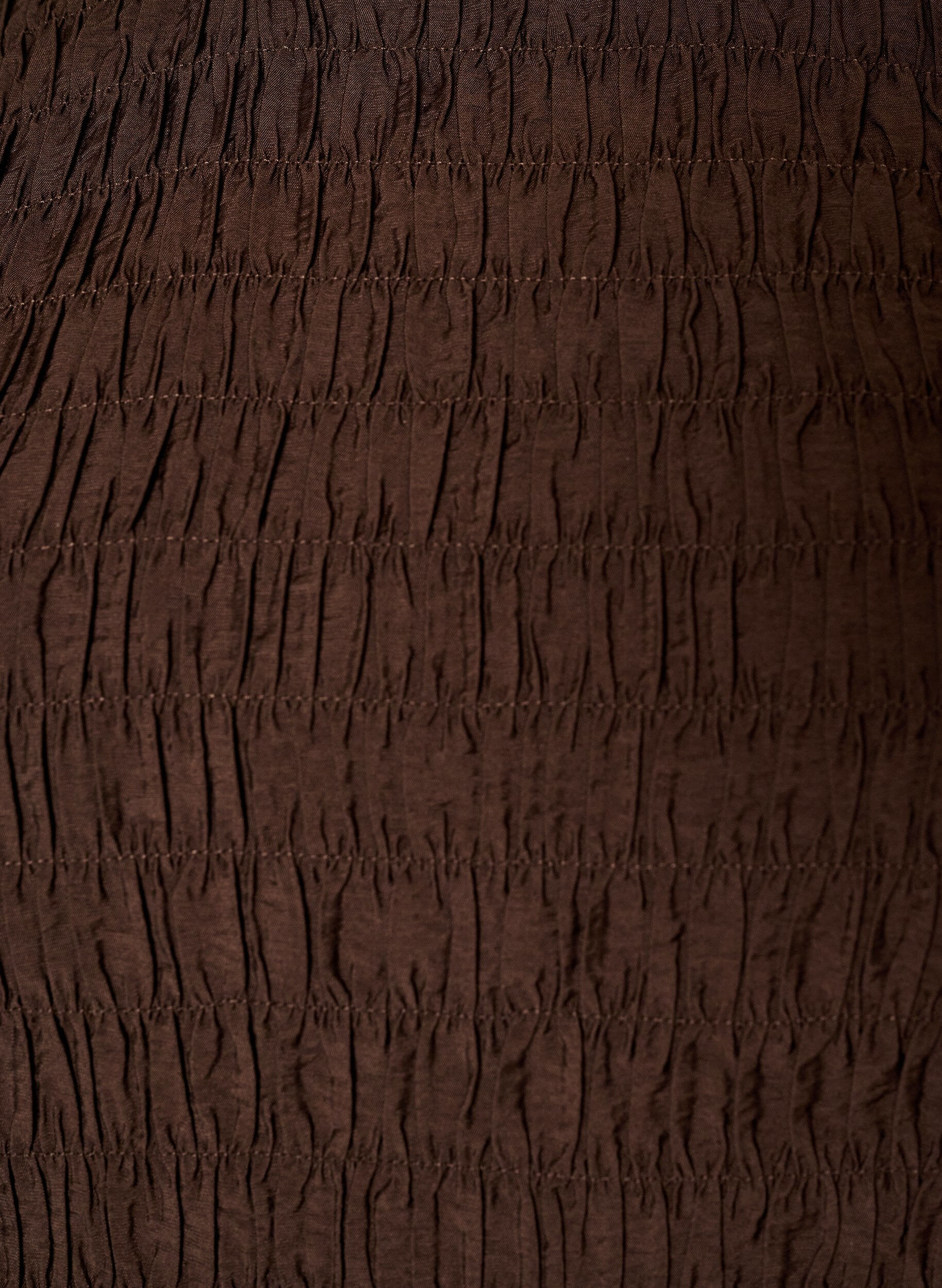 ZizzifashionBlouse with smock and long sleeves, Brown, Packshot image number 2