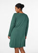 Long-sleeved nightgown with lace insert and V-neck, Green, Model image number 2