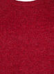 Ribbed jumper with 3/4 sleeves, Red, Packshot image number 2