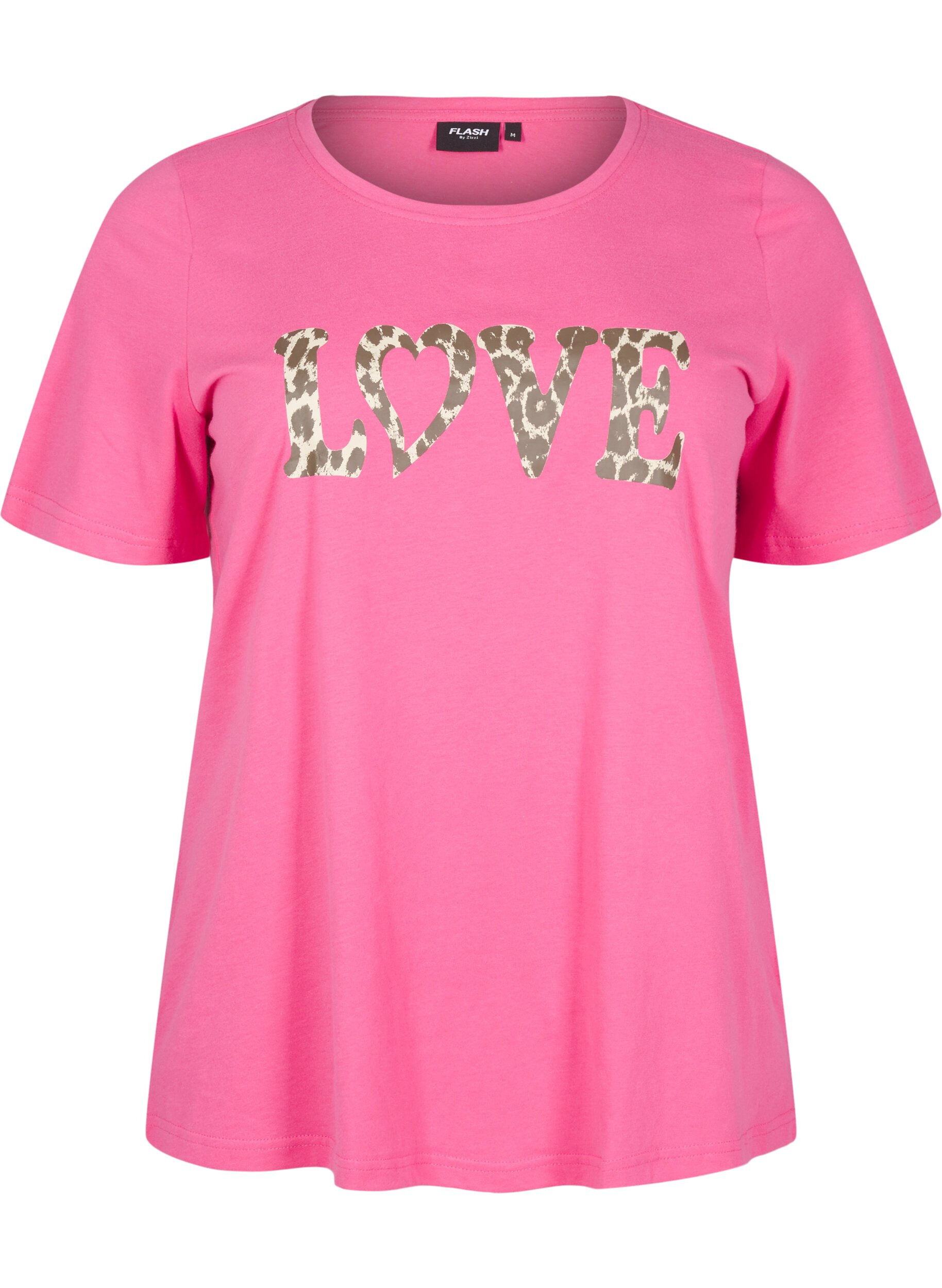 Zizzifashion FLASH - T-shirt with motif, Pink, Packshot image number 0