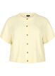 Knitwear cardigan with short sleeves, Yellow, Packshot image number 0
