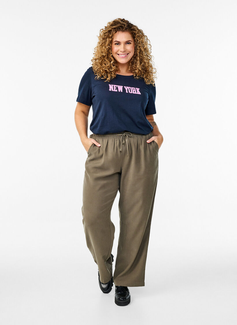 FLASH - T-shirt with motif, Blue, Model image number 1