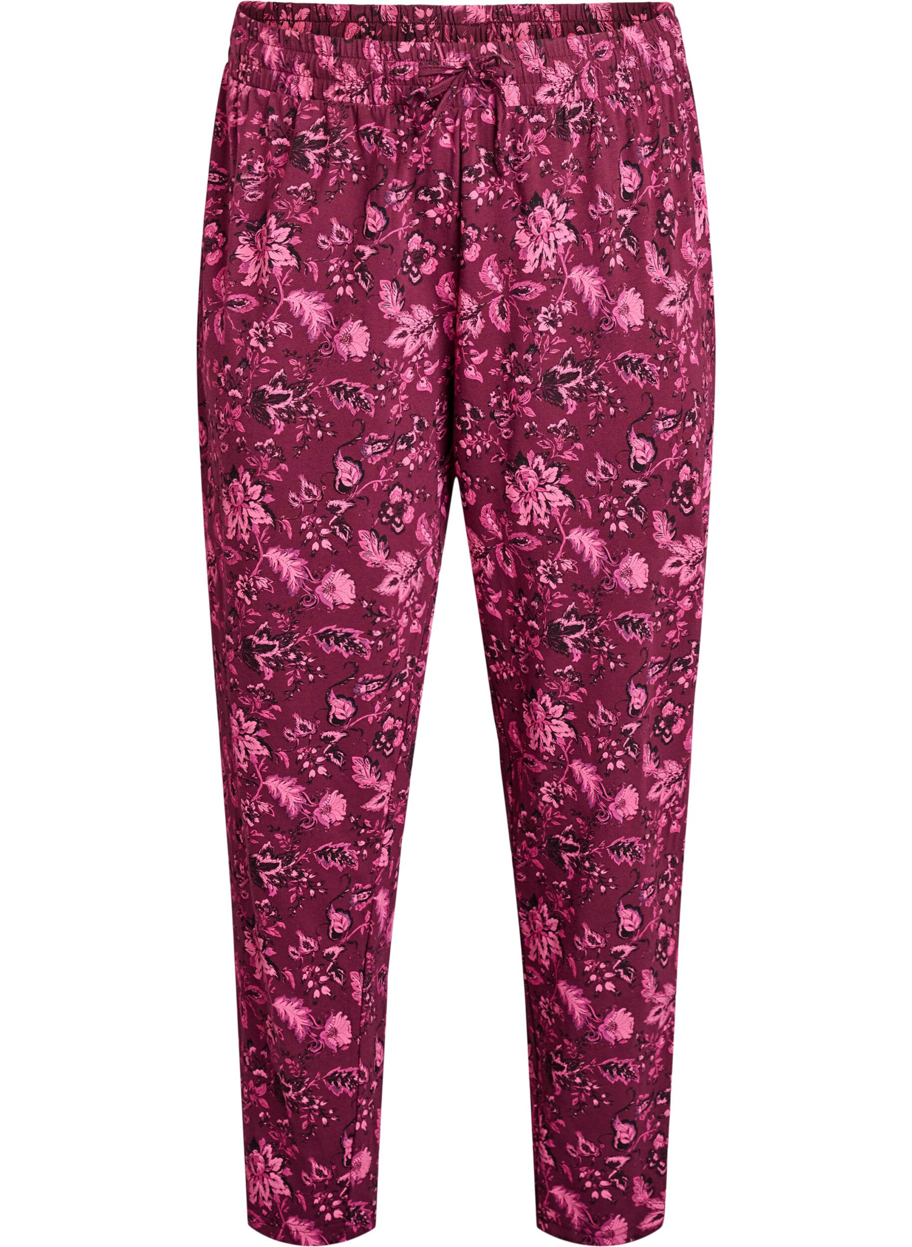 Cotton pyjamas pants with print