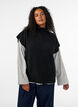 Knitted vest with turtleneck, Black, Model image number 3