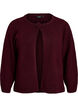 Knitted cardigan with flower detail, Dark Bordeaux, Packshot image number 0