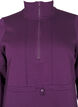 Short sweatshirt dress with a high neck and adjustable waist, Deep Purple, Packshot image number 2