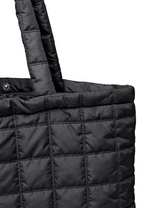 Quilted bag with shoulder strap, Black, Packshot image number 1
