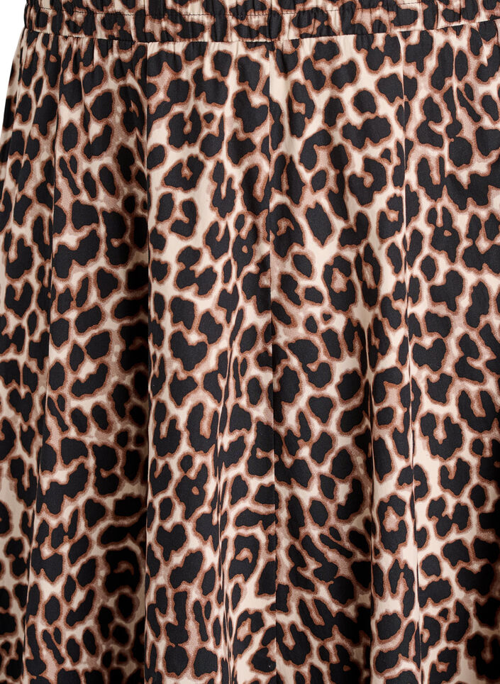 A-line midi skirt with leopard print, , Packshot image number 2