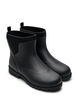 Wide fit - Short wellies with elastic neoprene shaft, Black, Packshot image number 1
