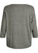 Jersey blouse with 3/4 sleeves, Green, Packshot image number 1