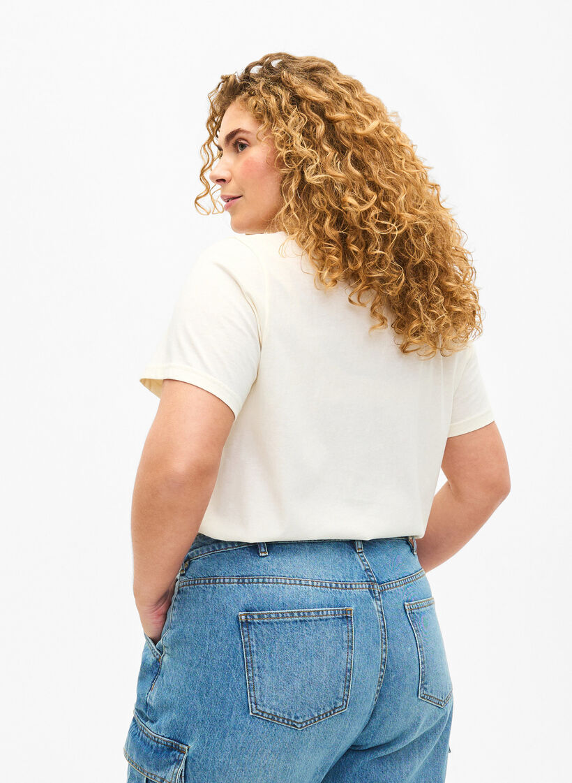 Cotton T-shirt with text, Antique W. Alabama, Model image number 1